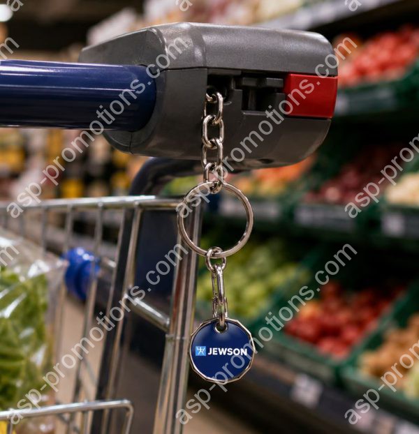 Trolley Coin Keyring