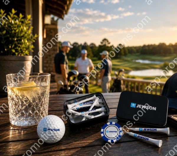 Golf Tin with Tees, Poker Chip and Pencil