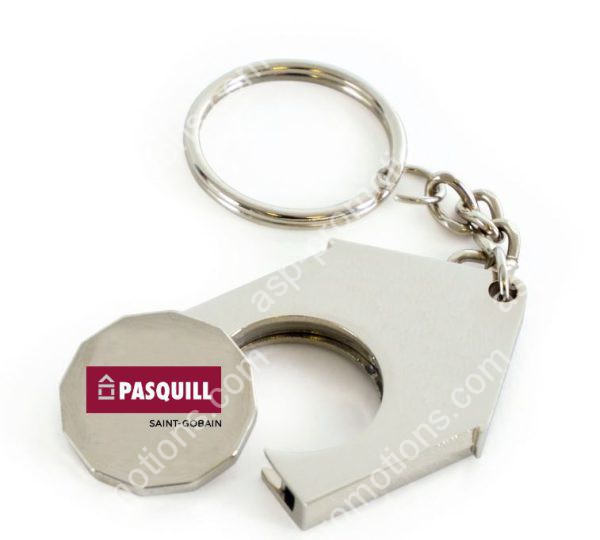 House Trolley Coin Keyring