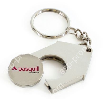 House Trolley Coin Keyring